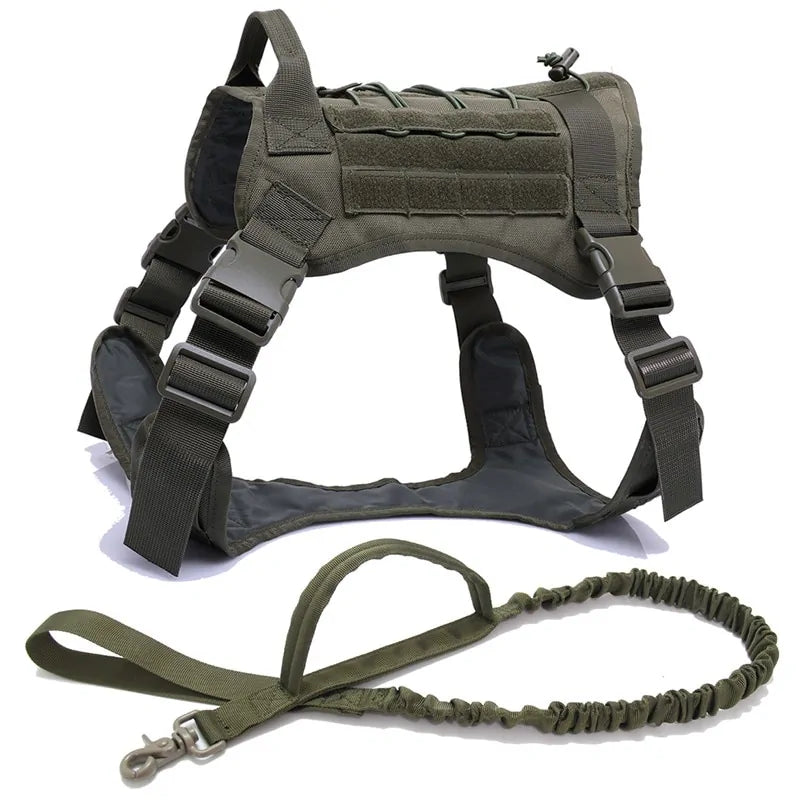 Hundegeschirr aus Nylon mit Handgriff und Bungee-Leine
