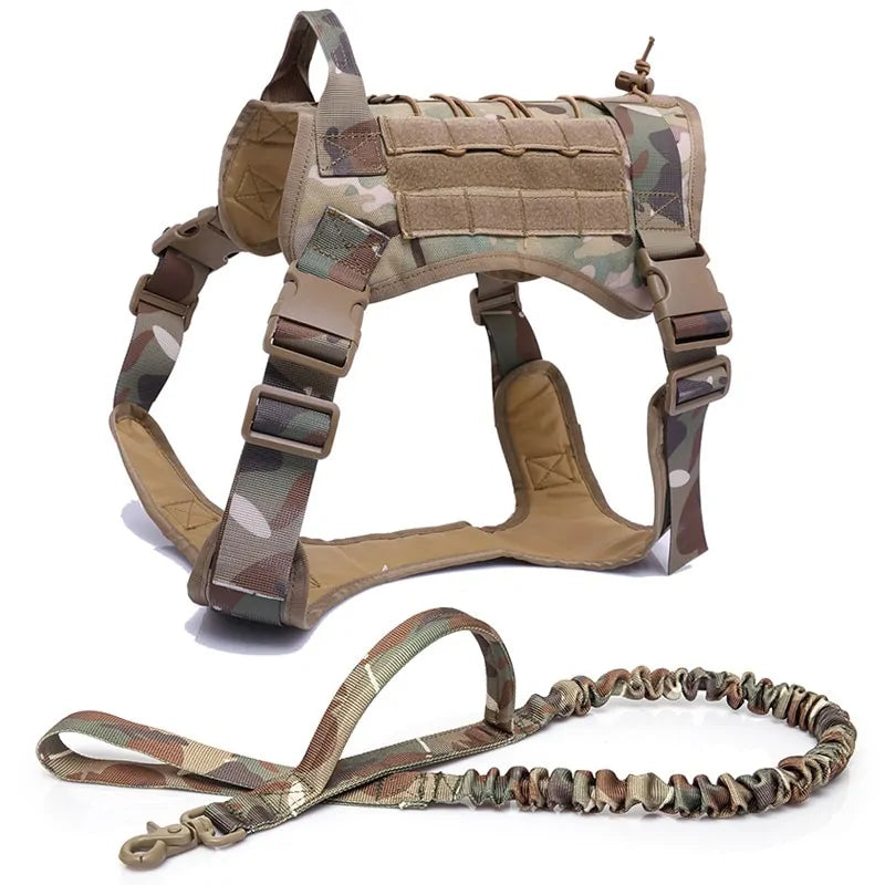 Hundegeschirr aus Nylon mit Handgriff und Bungee-Leine