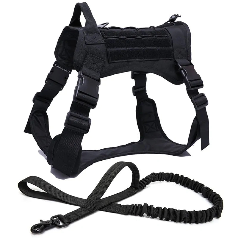 Hundegeschirr aus Nylon mit Handgriff und Bungee-Leine