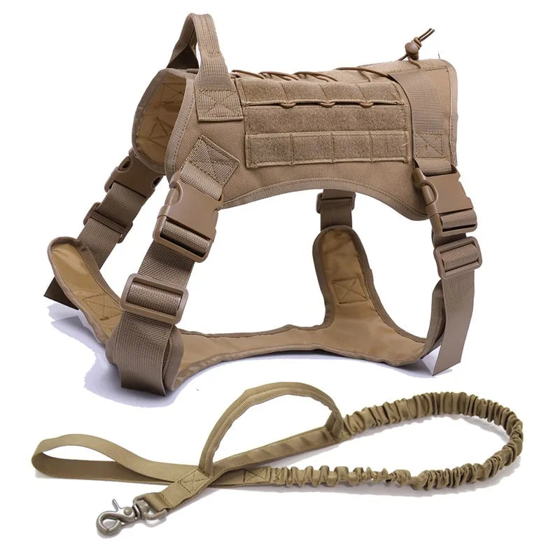 Hundegeschirr aus Nylon mit Handgriff und Bungee-Leine